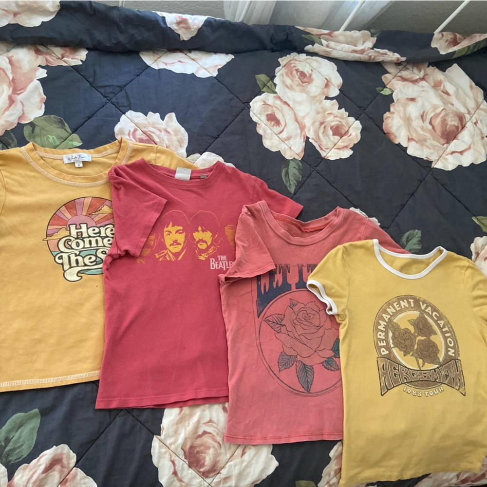 Kids band tee 4 pack